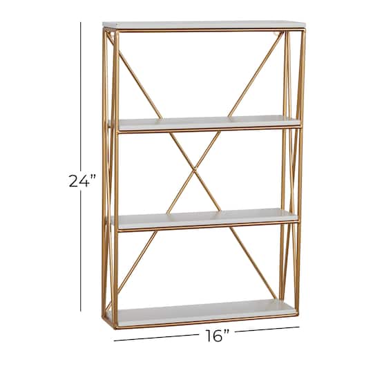 Gold Glam Wall Shelves